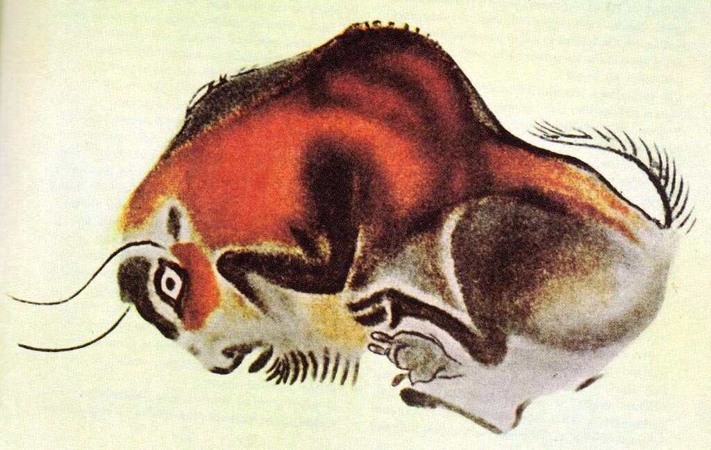 Altamira bison cave painting