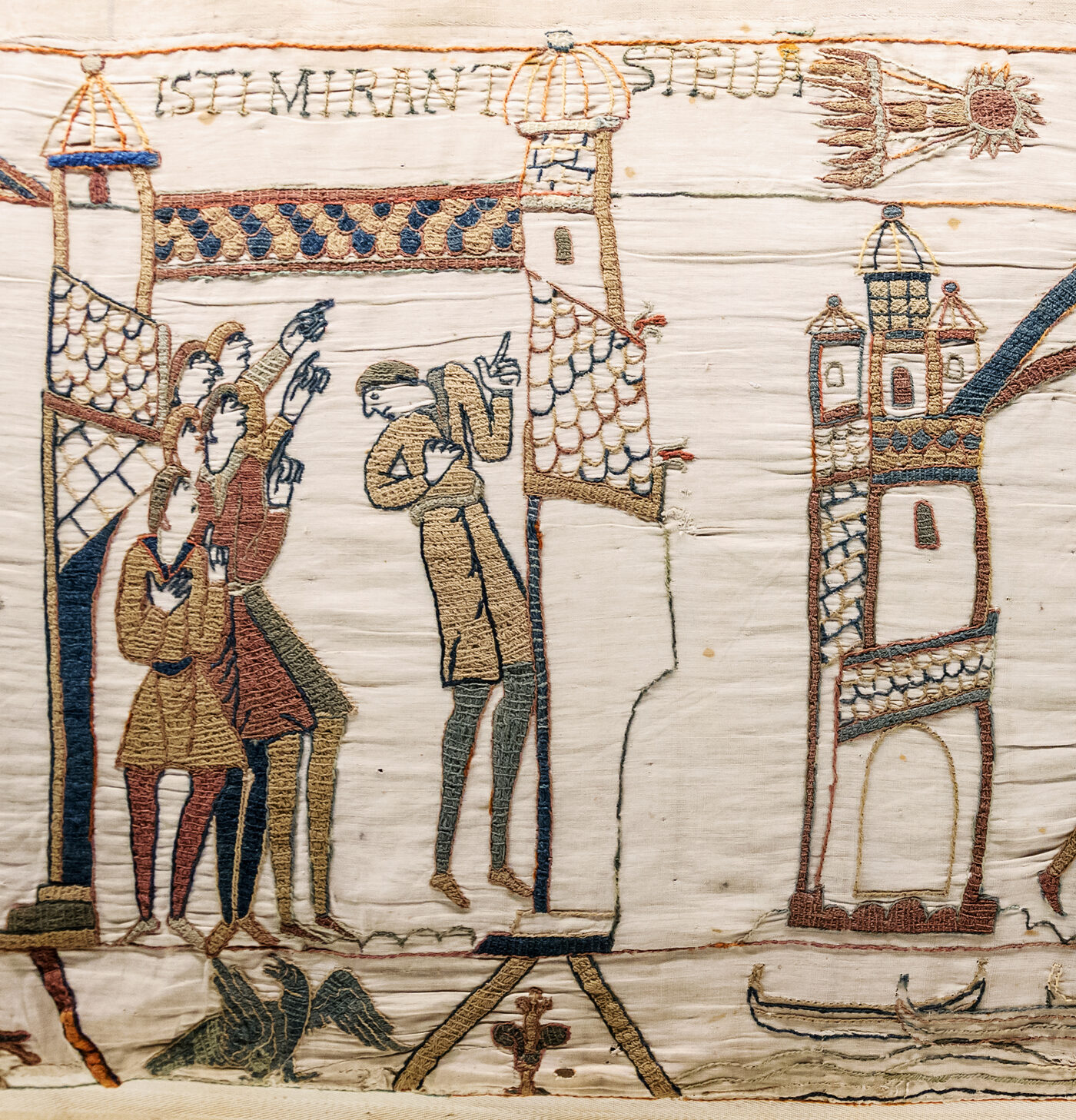Bayeux Tapestry, Halley's Comet scene