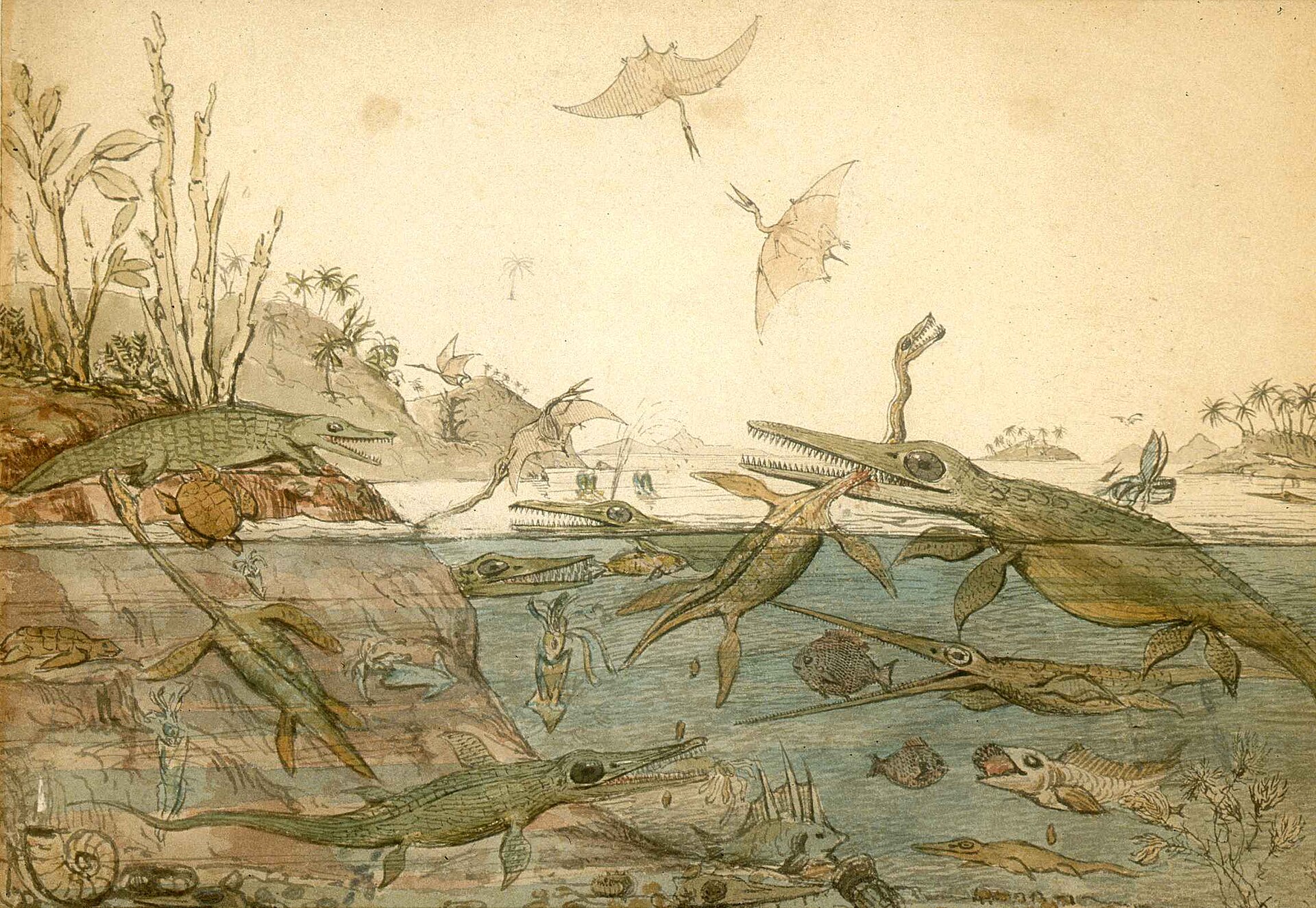 Henry De la Beche, Duria Antiquior, c. 1830