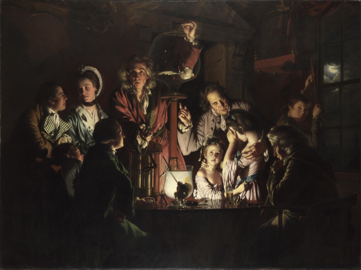 Joseph Wright of Derby, An Experiment on a Bird in the Air Pump