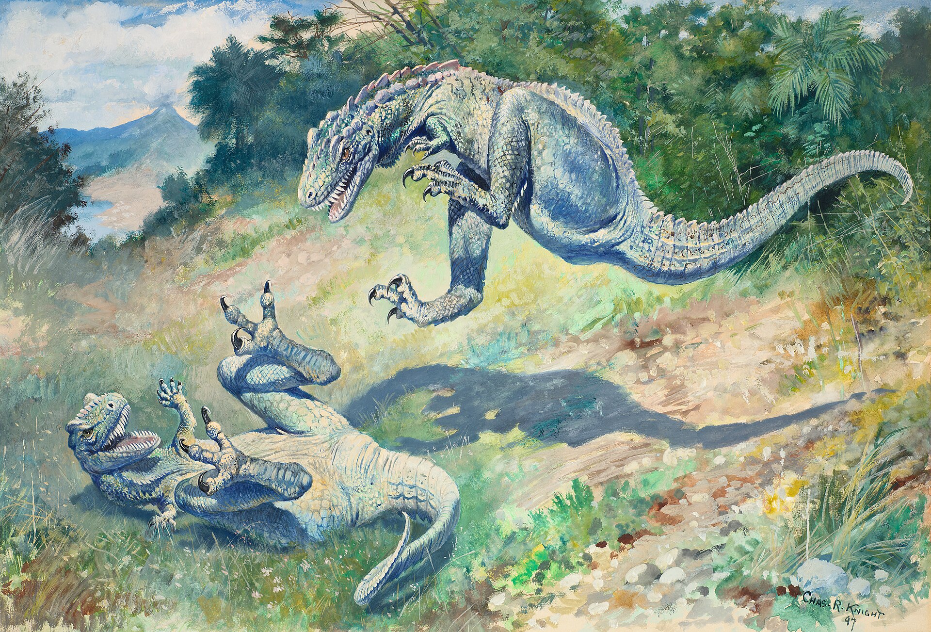 Charles R. Knight, Leaping Laelaps, 1897